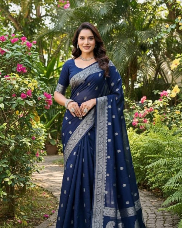 Chanderi Cotton Silk Saree