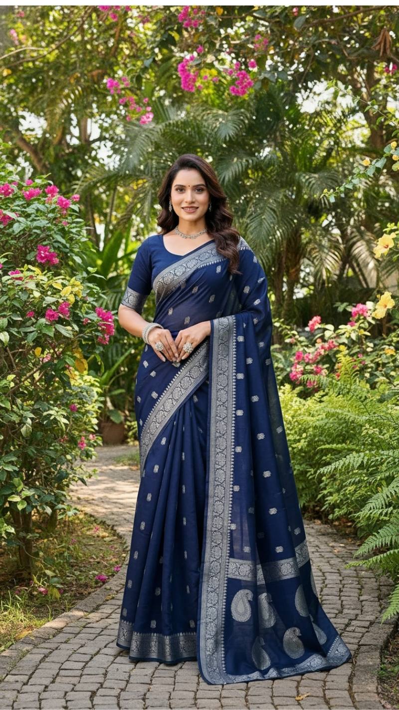 Chanderi Cotton Silk Saree