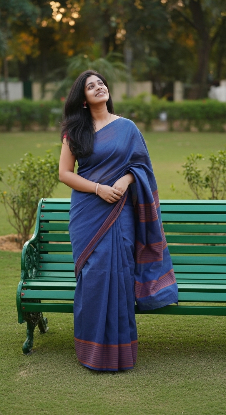 Handwoven Bengal Taant Saree