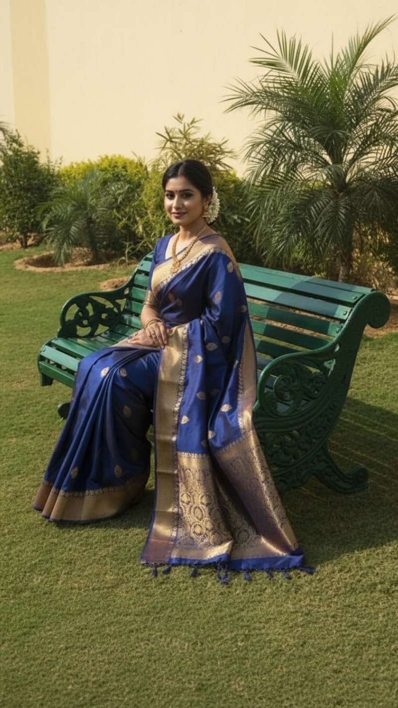 Mysore Silk Crepe Saree